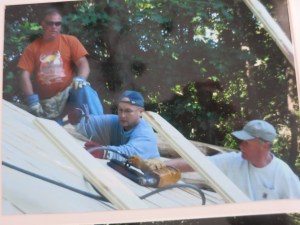 Roofing crew.